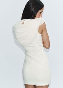 Zara Short Dress With Matching High Neck Cape