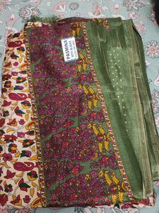 Designer Pasmina Saree with Blouse