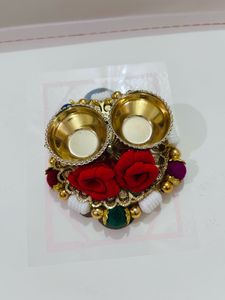 Decorative Tealight Holder haldi kumkum pair of 2