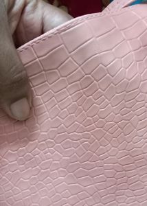 Biege Pink Shaded Sling Bag