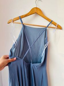 Lulu's Mythical Kind of Love Slate Blue Maxi Dress