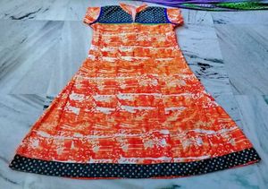 🧡Cotton Print Kurta Dress