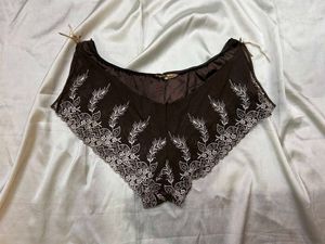 🇳🇿💫🎀Side open Brown Lace Trim Briefs