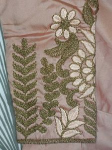 Elegant Embroidered gown with dupatta