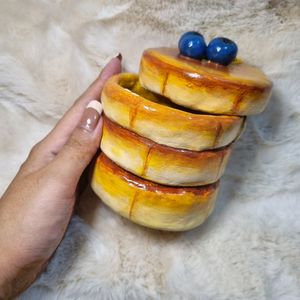 Pancake Trinket Box (with Mirror)