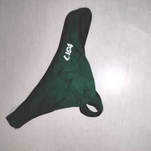 Men's thong with front pouch.