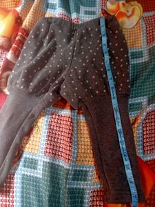 Girls' Star Print Grey Leggings
