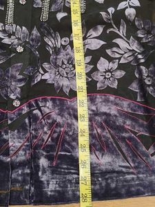 Unique Transparent Velvet Embellished Shirt