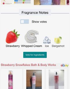 Bbw strawberry snowflakes 10ml DECANT