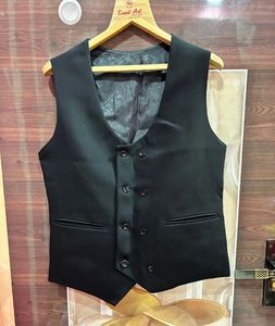 Men's Black Formal Waistcoat