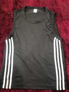 Adidas Black Sleeveless T-Shirt