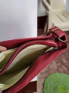 Chic Red Quilted Crossbody Bag