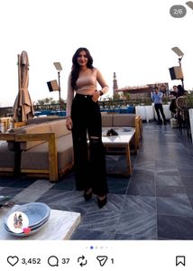Ripped Black Wide Leg Jeans