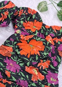 Zara Gathered Bustier Dress
