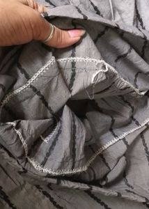 Grey Striped Patiala salwar Pants