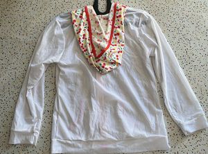 Sheer White Zip-Up Jacket