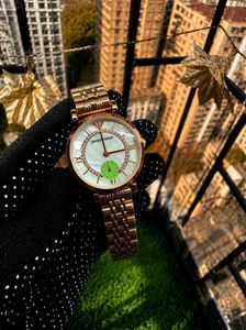 Emporio Armani Two-Tone Watch with Crystals