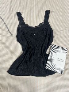 Black Lace Trim Camisole