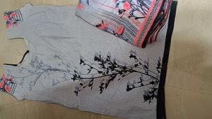 Floral Print Kurti Set