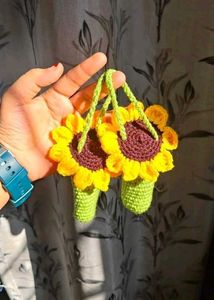 crochet mashroom bag charm