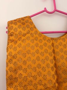 Yellow Brocade Kurta