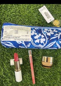 Estee Lauder Lipstick, Lip Liner & Cream ,pouch