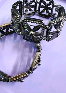 Vintage Floral Link Bracelets