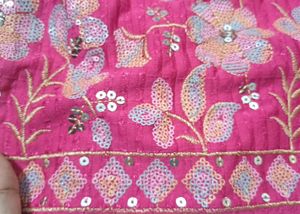 🆕️ Vibrant Pink Embroidered Slip-On Blouse