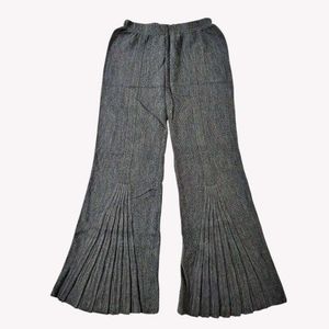 Flared Ribbed Knit Pants