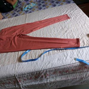 Terracotta Colored Slim Fit Pants