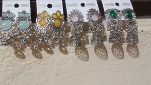 Ethnic Jhumka Earrings Set