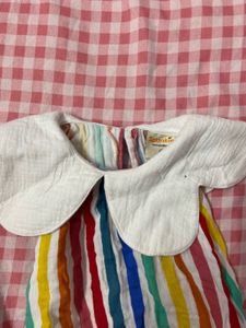 Cute Rainbow Striped Dress