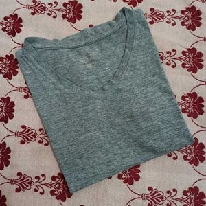 Grey V-Neck T-Shirt