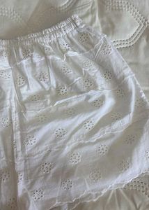 White Eyelet Shorts