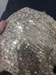 gold Sequin Embellished Party Top