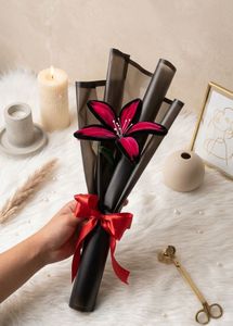Handmade Pink &amp; Black Flower Bouquet