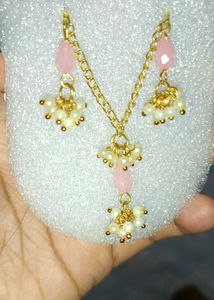 Elegant  Stone &amp; Pearl Necklace Set in 6 different