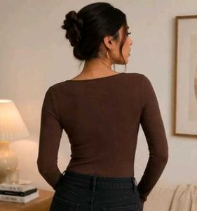 Mocha Charm Knit Top