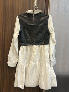 URBANIC Black &amp; White Tiered Dress