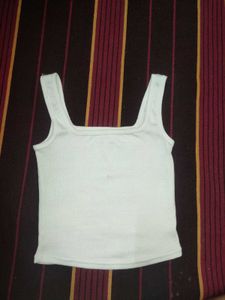 Ribbed Square Neck Tank Top