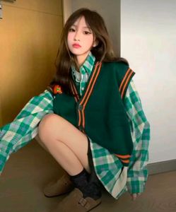 🆕 Oversized Korean Knitted Vest
