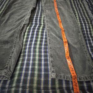 Gray velvet/corduroy Pants