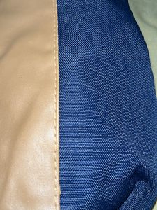 Navy &amp; Tan Wristlet Pouch