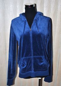 y2k velvet velour Zip-Up Hoodie