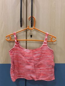 Cute Striped Cropped Tank Top