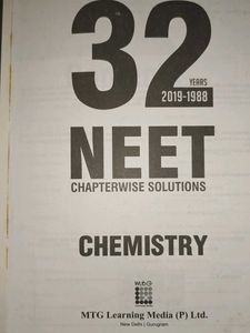 MTG 32 Years NEET Chemistry Solutions