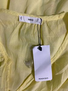 Yellow Ruffle Mango Top