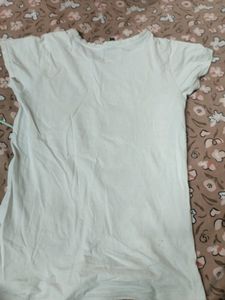 White Colour Sequnce Top For Girls