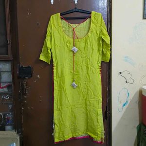 Beautiful Green Kurta Embroidery with palazzo