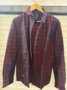 Men's Red Plaid Flannel Shirt